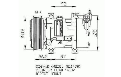 Compressor de ar condicionado pour CITROEN NEMO Compressor de ar condicionado pour CITROEN NEMO