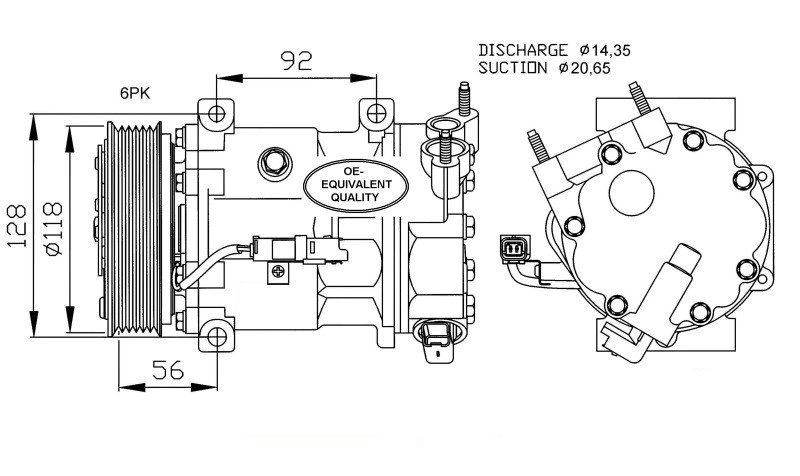 Compressor de ar condicionado PEUGEOT 607  pour PEUGEOT 607 Compressor de ar condicionado PEUGEOT 607  pour PEUGEOT 607