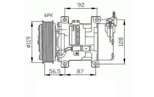 Compressor de ar condicionado PEUGEOT 1007  pour PEUGEOT 1007 Compressor de ar condicionado PEUGEOT 1007  pour PEUGEOT 1007