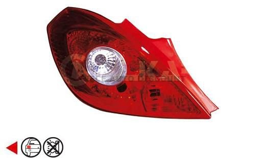 Acessar a peça Farolim traseiro esquerdo 3ptes Acessar a peça Farolim traseiro esquerdo 3ptes