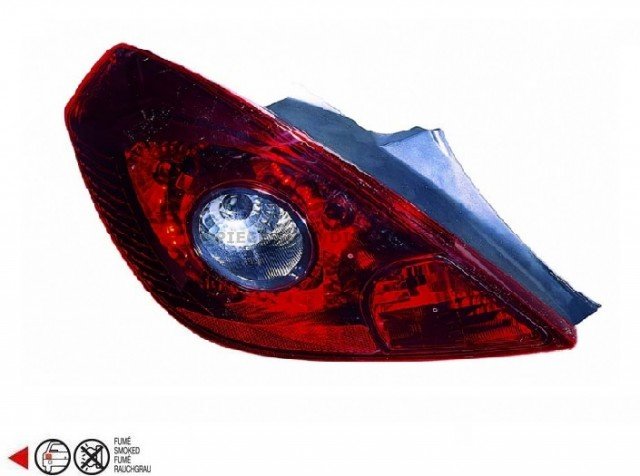 Acessar a peça Grupo optico traseiro esquerdo fume py21w+p21wx2+p21/5wx2 3portas opc tipo v