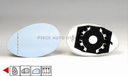 Acessar a peça Vidro com suporte esquerdo asferico, azul, termico