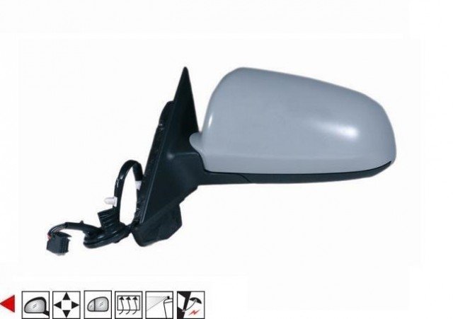 Acessar a peça Potência do espelho esquerdo, aquecido, dobrável, preparado [grande angular]