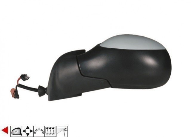 Acessar a peça Espelho esquerdo eletrico, convexo, termico, preparado