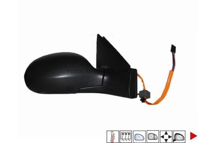 Acessar a peça Espelho retrovisor elétrico direito, asférico, azul, aquecido, sonda (6 pinos)