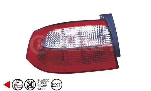 Acessar a peça Grupo optico exterior traseiro esquerdo branco py21w+p21/5wtipo v 5 portas