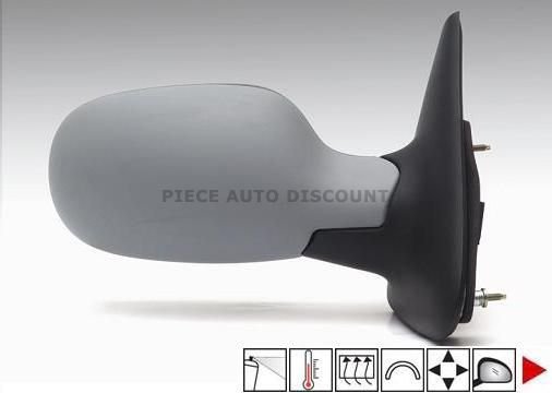 Acessar a peça Espelho direito eletrico, convexo, termico, preparado, sondatemperatura