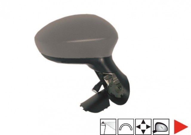 Acessar a peça Espelho direito eletrico, convexo, preparado
