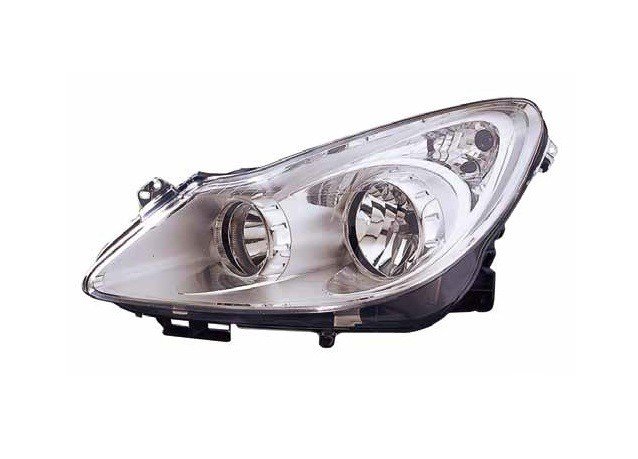 Farol esquerdo H1+H7 [Cromado]