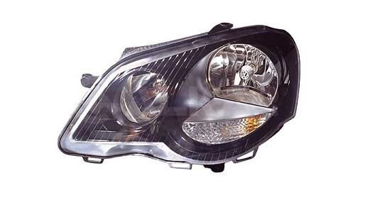 Farol esquerdo eletrico com motor h1+h7+py21w+w5w base gris