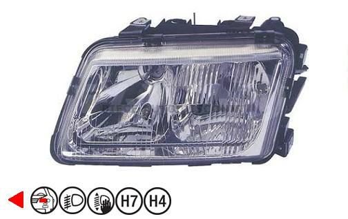 Acessar a peça Farol esquerdo H7+H4+H1