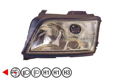 Acessar a peça Farol esquerdo com nevoeiro eletrico h1+h3+h1+w5w