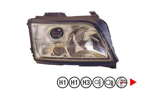 Acessar a peça Farol direito com nevoeiro eletrico h1+h3+h1+w5w