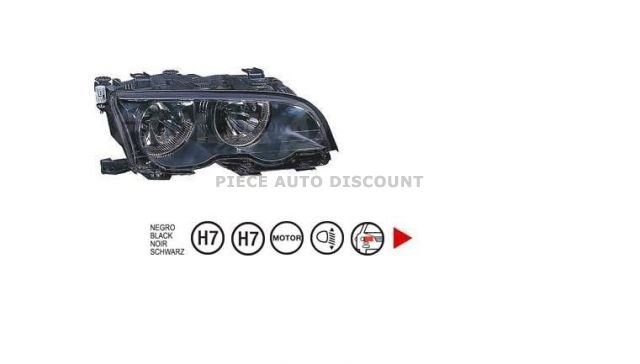 Acessar a peça Farol direito h7+h7 [preto] ->03