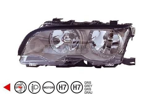 Acessar a peça Farol esquerdo h7+h7 [cinza] ->03