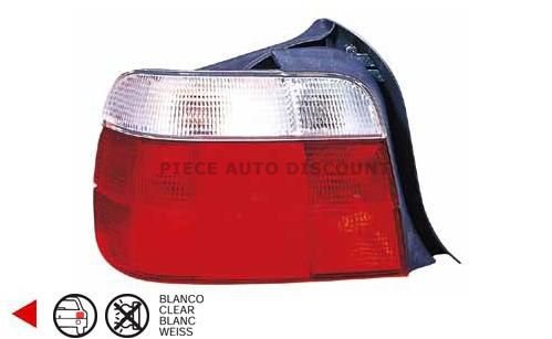 Acessar a peça Farolim traseiro esquerdo vermelha - branca [Compacto] [Compacto