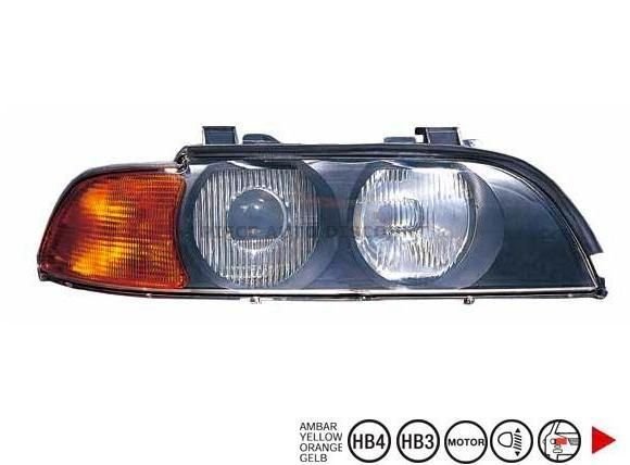 Acessar a peça H7+HB3 Farol direito cor de laranja