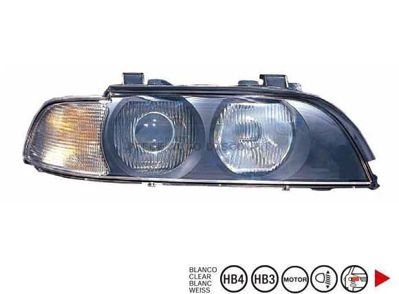 Acessar a peça H7+HB3 farol reto Branco
