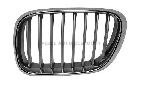 Acessar a peça Grelha esquerda quadro cromado/lamas cinzento prata Acessar a peça Grelha esquerda quadro cromado/lamas cinzento prata