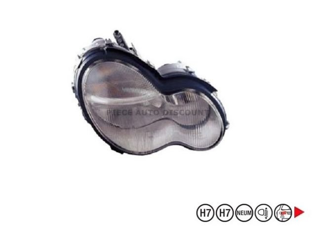 Acessar a peça Farol direito eletrico pneumatico h7+h7