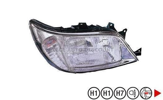 Acessar a peça Farol direito H1+H7+H1 ->02