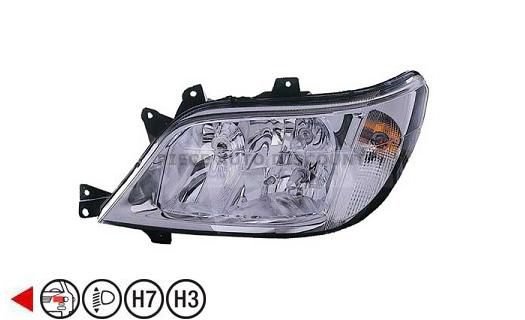 Acessar a peça Farol esquerdo sem nevoeiro eletrico h3+h7+py21w+w5w