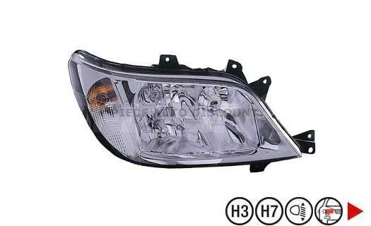 Acessar a peça Farol direito sem nevoeiro eletrico h3+h7+py21w+w5w
