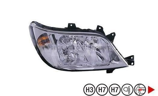 Acessar a peça Farol direita com nevoeiro eletrica h3+h7+h7