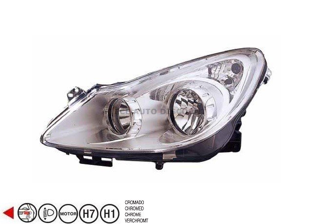 Acessar a peça Farol esquerdo H1+H7 [Cromado]