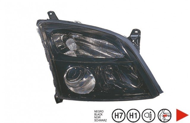 Acessar a peça Farol direito H7+H7 [Preto].