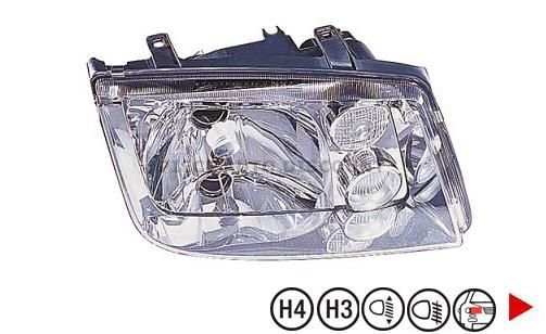 Acessar a peça Farol direito H4+H3