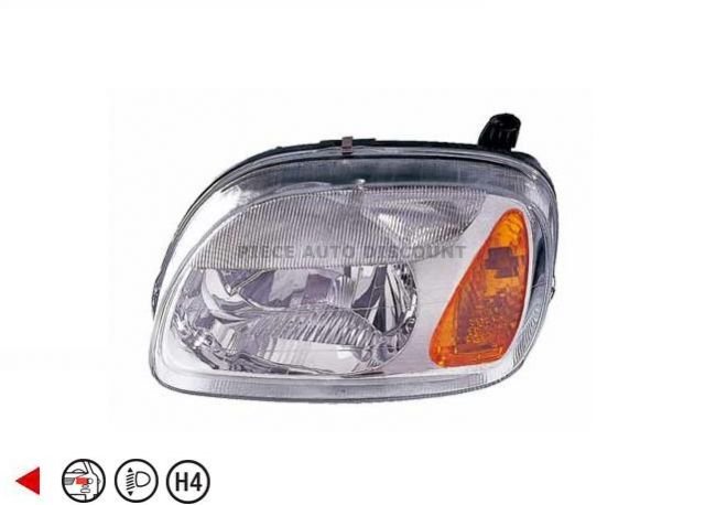 Acessar a peça Farol esquerdo H4 elétrico 00->