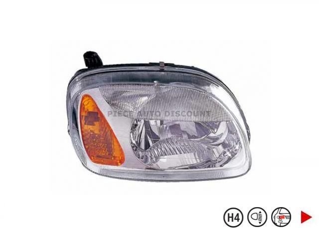 Acessar a peça Farol direito eletrico h4