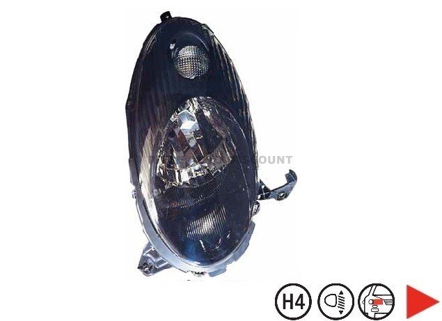 Acessar a peça Farol direito H4 [Preto].