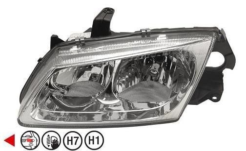 Acessar a peça Farol esquerdo H1+H7