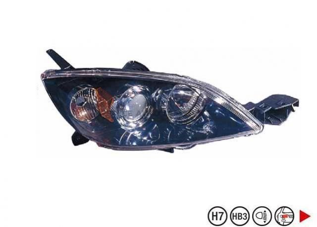 Acessar a peça Farol direito H7+HB3 5ptes Acessar a peça Farol direito H7+HB3 5ptes