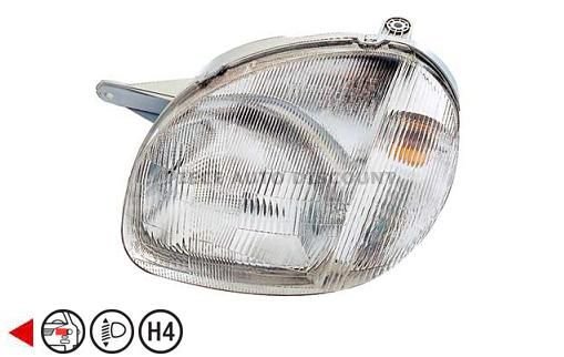 Acessar a peça Farol esquerdo elétrico H4 ->01 Acessar a peça Farol esquerdo elétrico H4 ->01