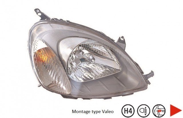 Acessar a peça Farol direito H4 [tipo Valeo] .