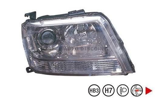 Acessar a peça Farol direito H7+HB3 5ptes