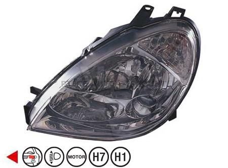 Acessar a peça Farol esquerdo H1+H7