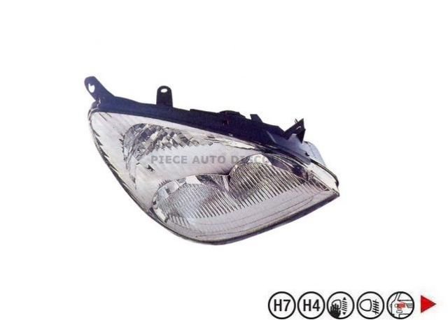 Acessar a peça Farol direito H4+H7 Acessar a peça Farol direito H4+H7