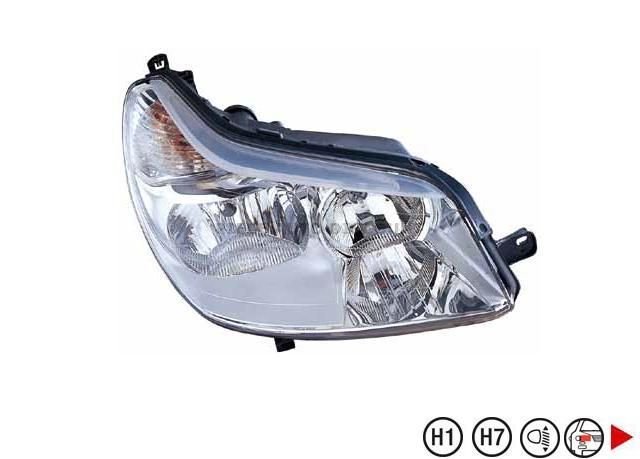 Acessar a peça Farol direito eletrico h1+h7+py21w+h6w Acessar a peça Farol direito eletrico h1+h7+py21w+h6w