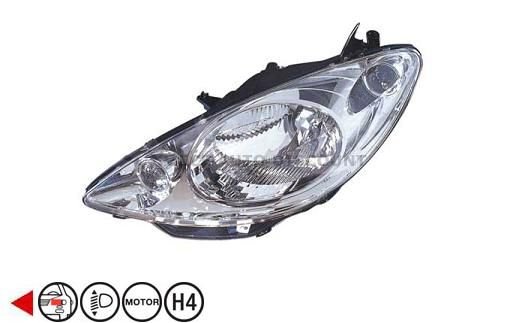 Acessar a peça Farol esquerdo eletrico com motor/base cromada h4+py21w+w5w Acessar a peça Farol esquerdo eletrico com motor/base cromada h4+py21w+w5w