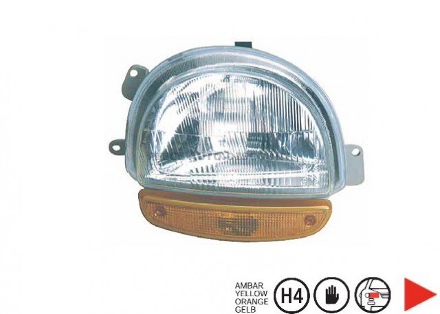 Acessar a peça Farol direito manual âmbar h4