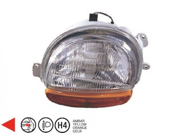 Acessar a peça Farol elétrico esquerdo h4