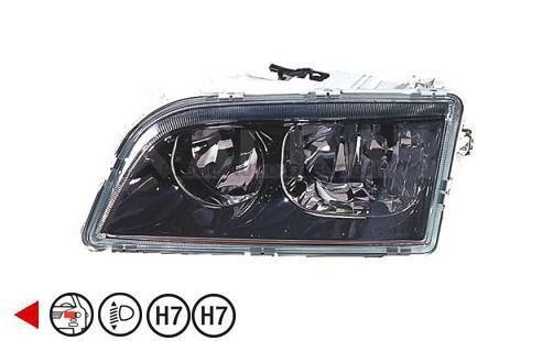 Acessar a peça Farol esquerdo eletrico base preta h7+h7