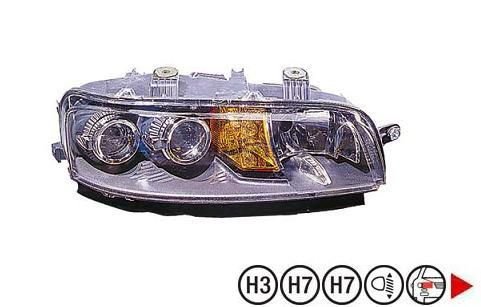 Acessar a peça Farol direito com nevoeiro eletrico h3+h7+h7+p21w+w5w