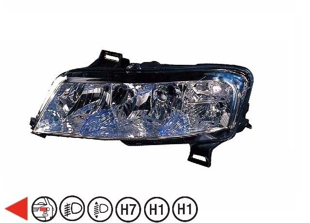 Acessar a peça Farol esquerdo com nevoeiro eletrico 3 portas h1+h7+h1+w5wx2+py21w
