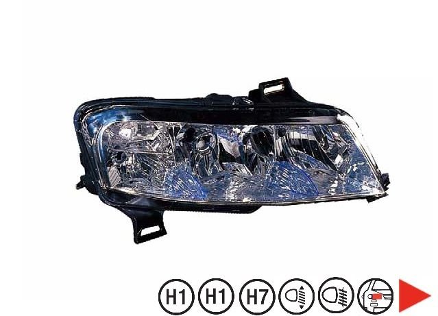 Acessar a peça Farol direito com nevoeiro eletrico 3 portas h1+h7+h1+w5wx2+py21w