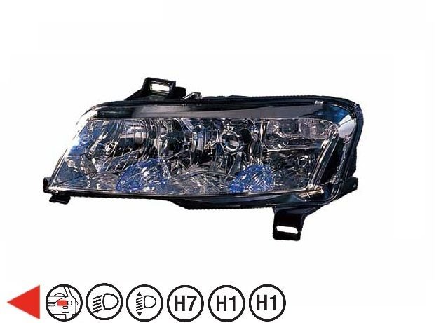 Acessar a peça Farol esquerdo H1+H7+H1 5ptes